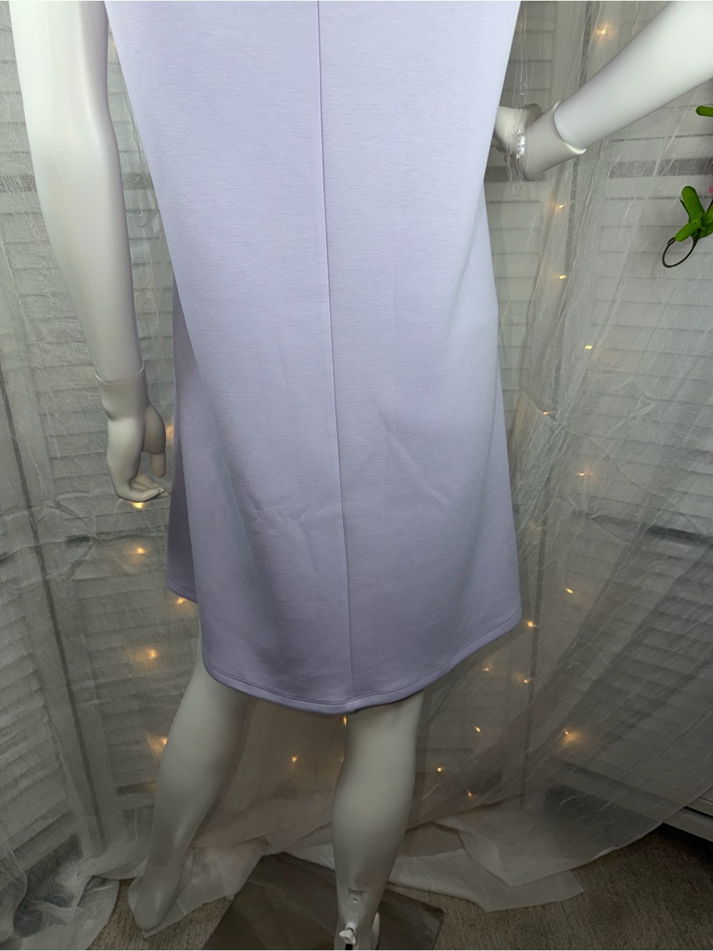 Dear Scarlett Sleeveless Lilac Polo Mini Dress - (scuba material) - Picture 9 of 10